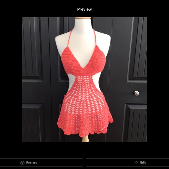 Anthropologie Other - Crochet swimsuit cover